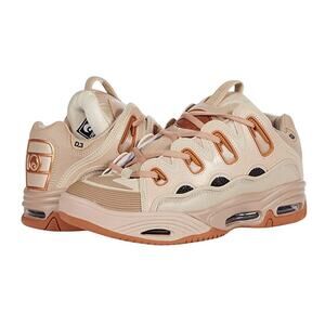 Osiris Mens D3 2001 Skate Shoes US 7.5 EU 40 Tan Vegan Leather EUC